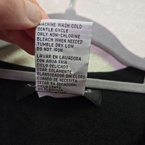 Vintage Fair Isle Granny Core Holiday Christmas Womens Striped Cardigan Sweater - Picture 5 of 7